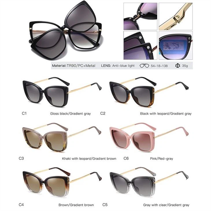 Glasses Frames With Magnetic Sunglasses